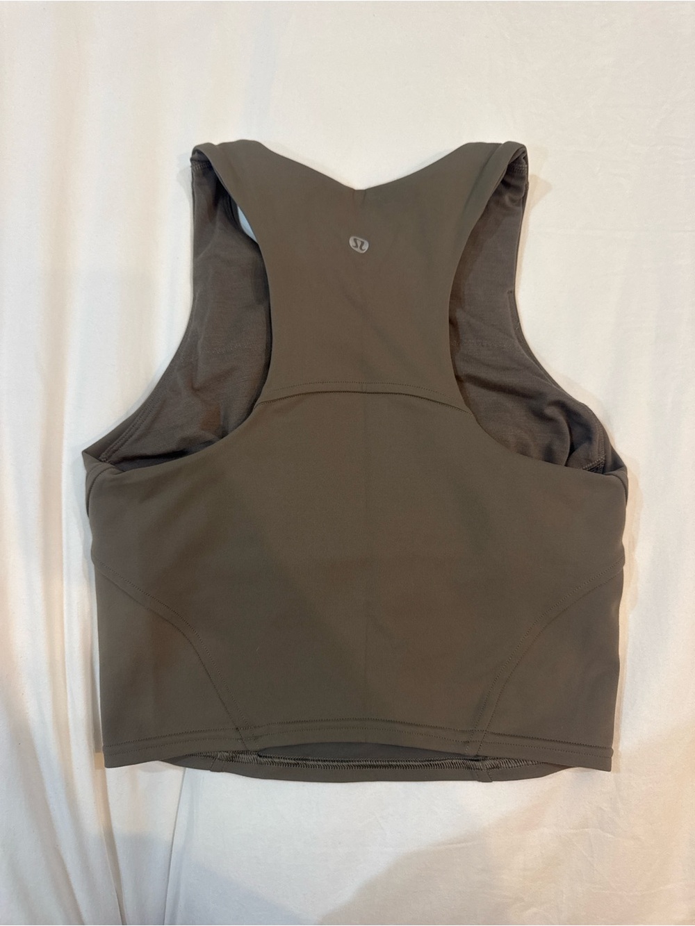 lululemon athletica Olive Green High-Neck Racerback Sports Bra